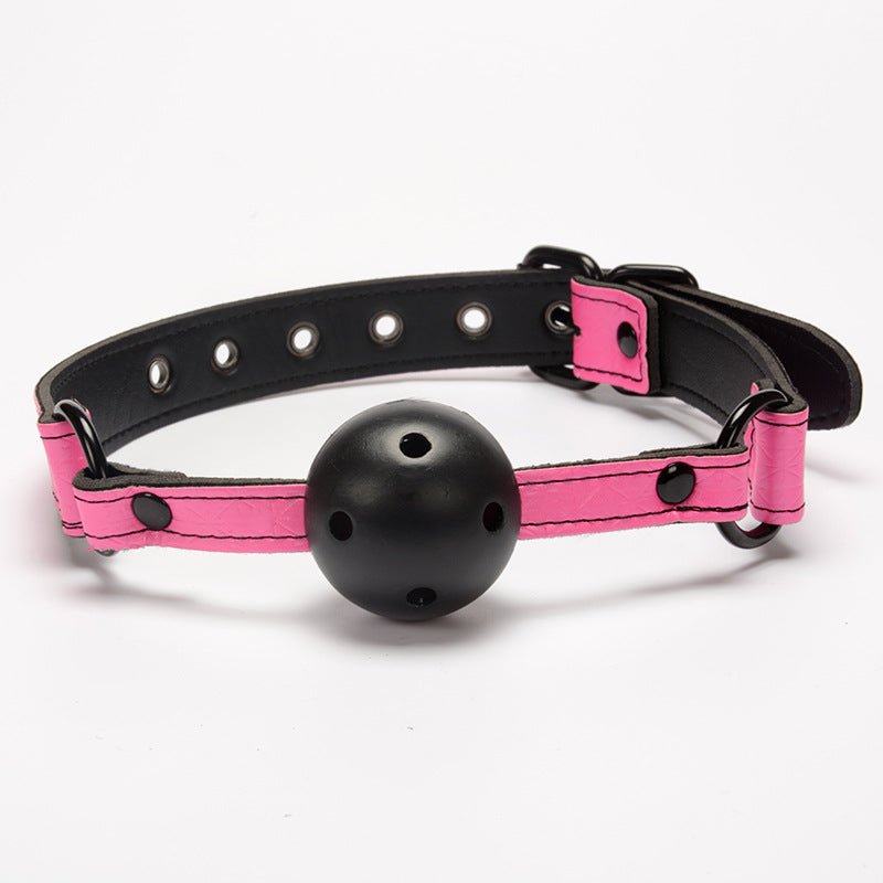Black and Pink Breathable Ball Gag