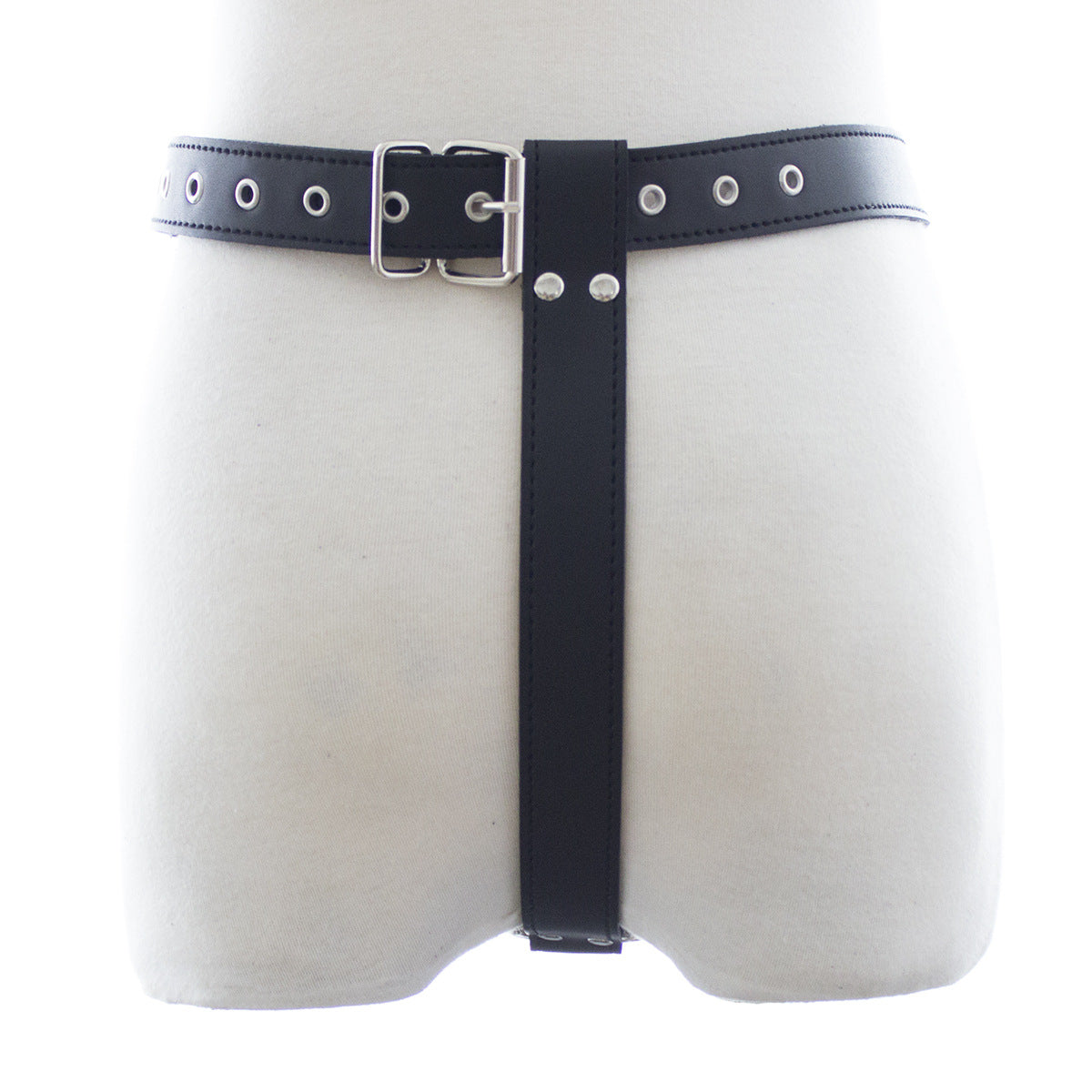 Male Chastity Belt with Buckle Detail