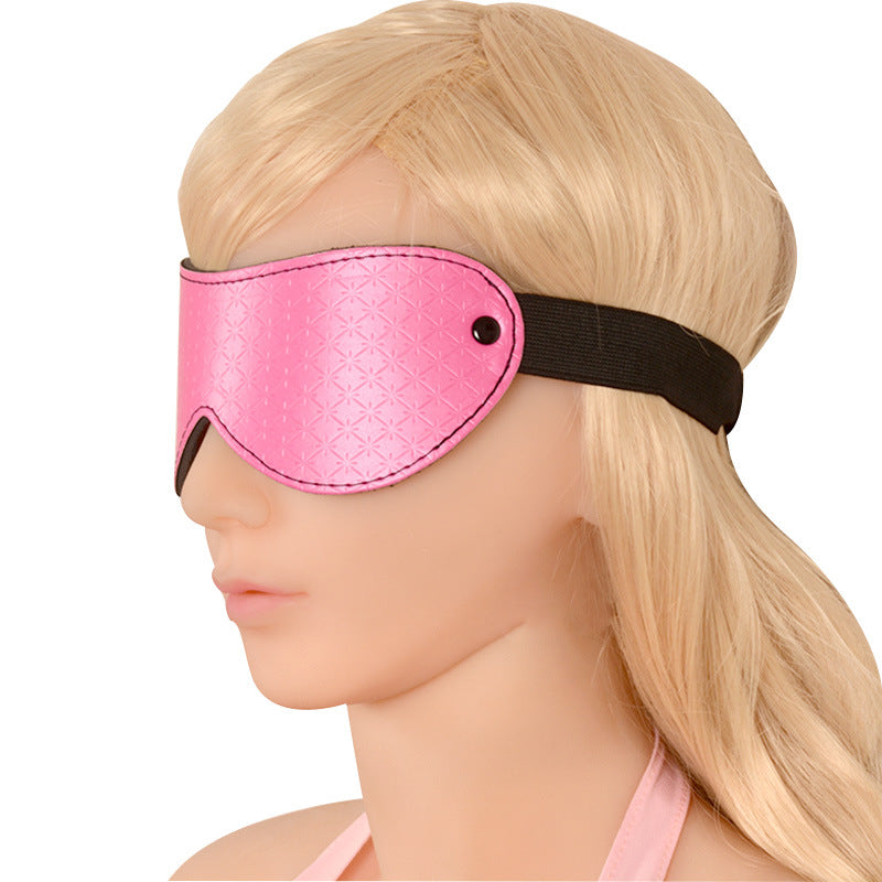 Pink Faux Leather Sex Eye Mask