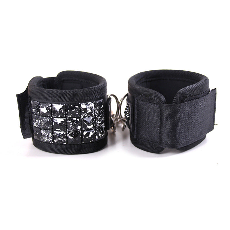 'Graffiti' Black and White Handcuffs