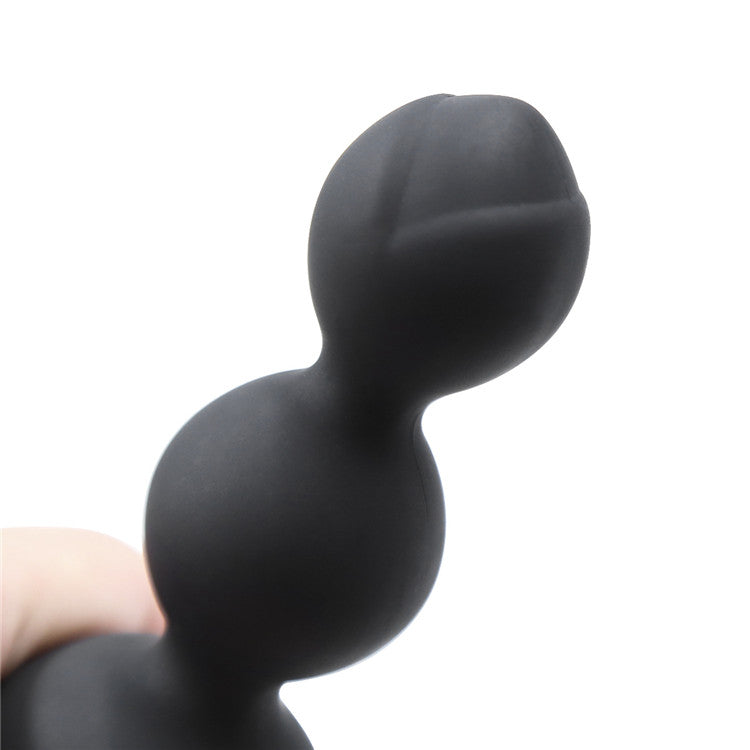 Silicone Gag with Three Pop Dildo