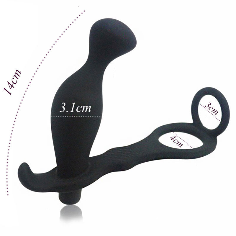 Inside Job Silicone Cock Ring and Butt Plug