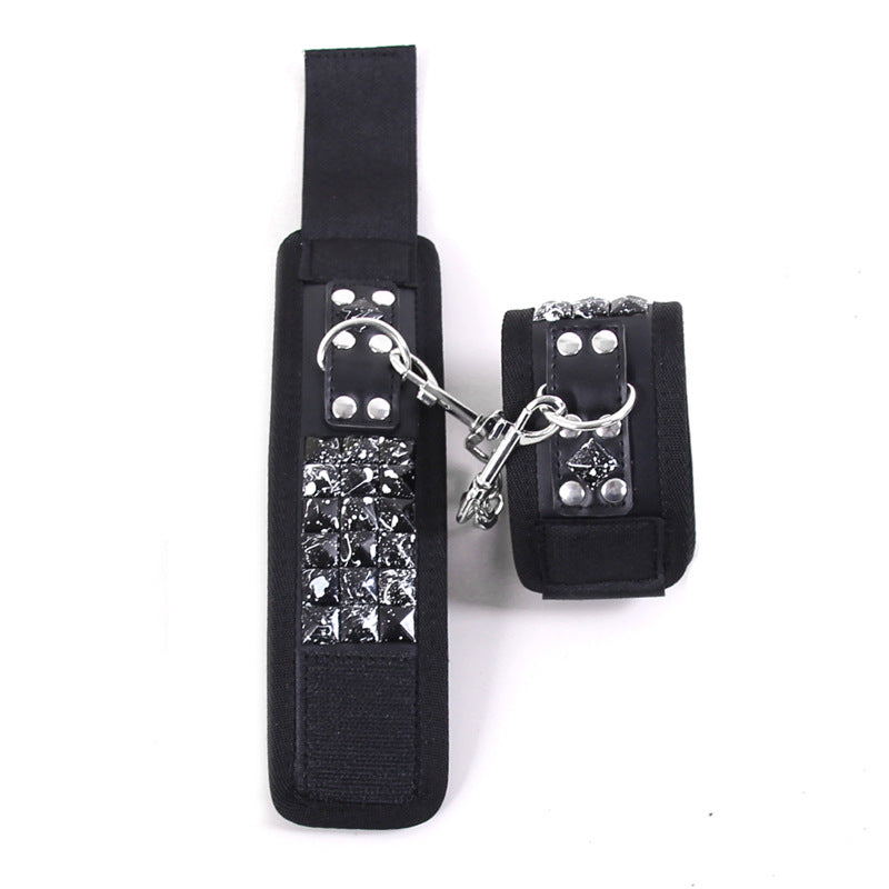 'Graffiti' Black and White Handcuffs