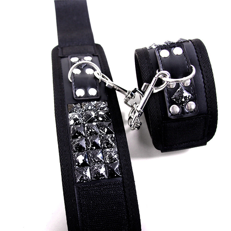 'Graffiti' Black and White Handcuffs