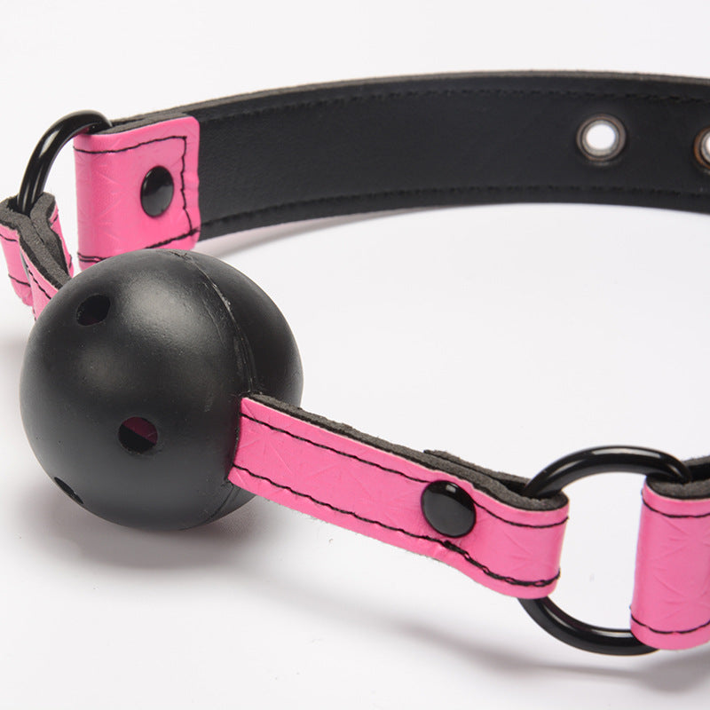 Black and Pink Breathable Ball Gag