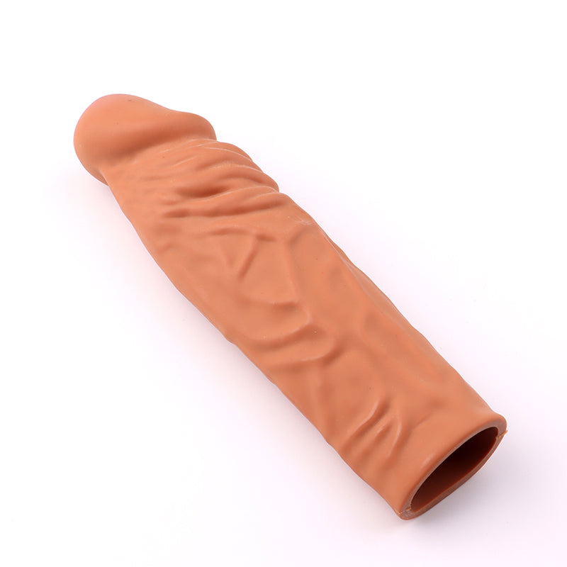 Nude Extra Inch Silicone Penis Extender (2 Pack)