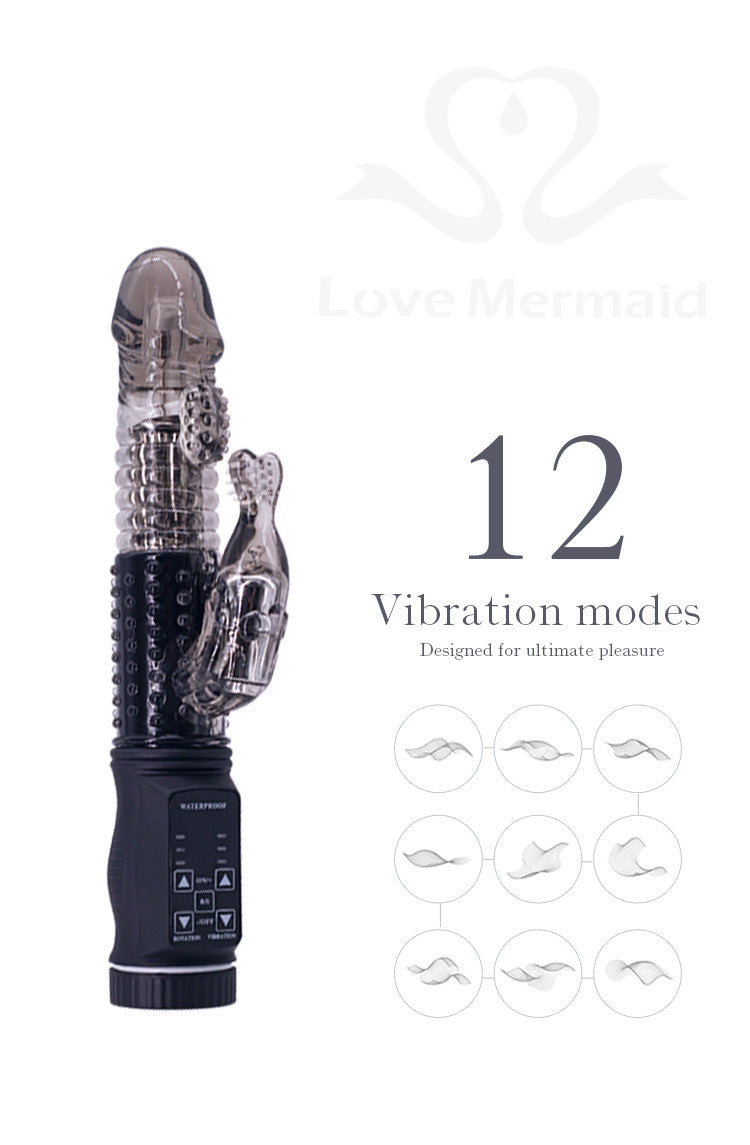 Rotating Silicone Rampant Rabbit Vibrator