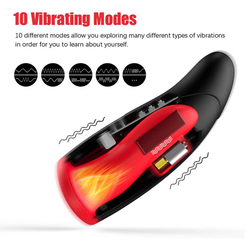 Power Heat Vibrating Male Masturbator