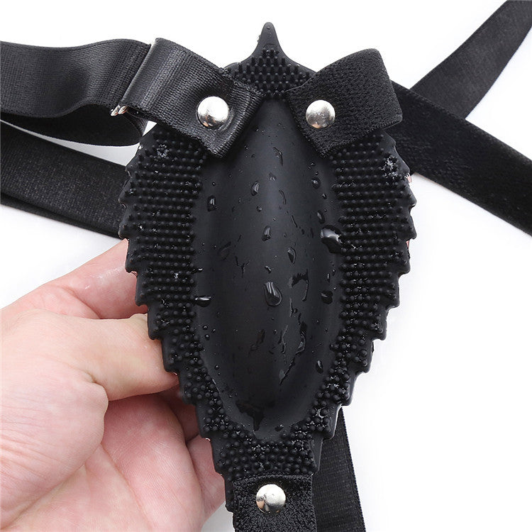 Silicone and Nylon Adjustable Vibrating Chastity Belt