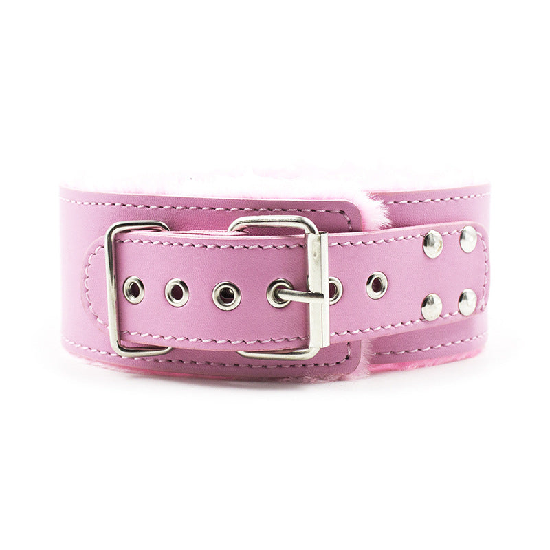 Furry Lined Collar and Bondage Lead