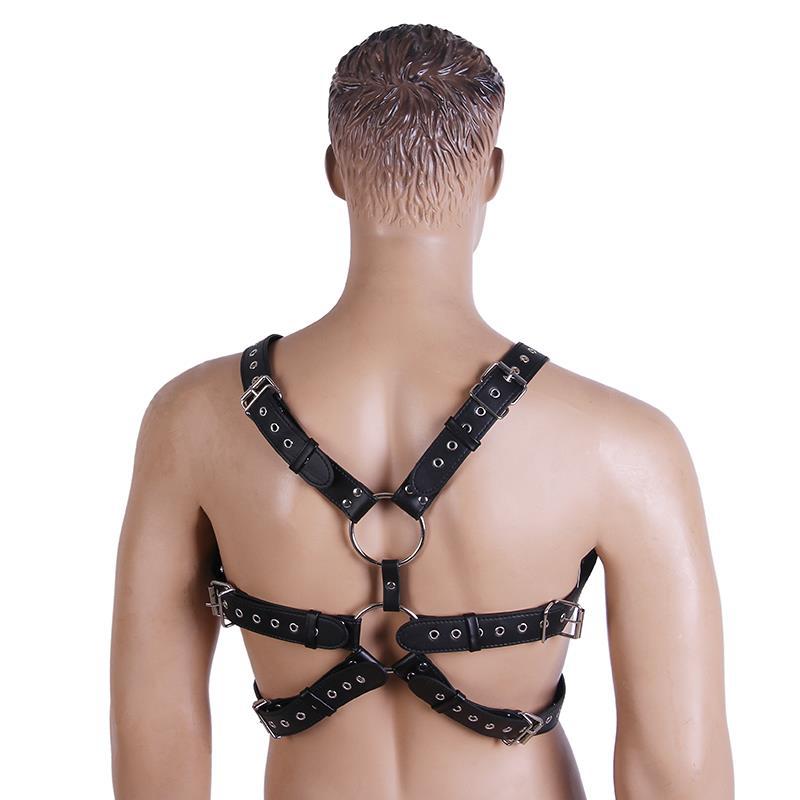 Faux Leather Fetish Male Harness