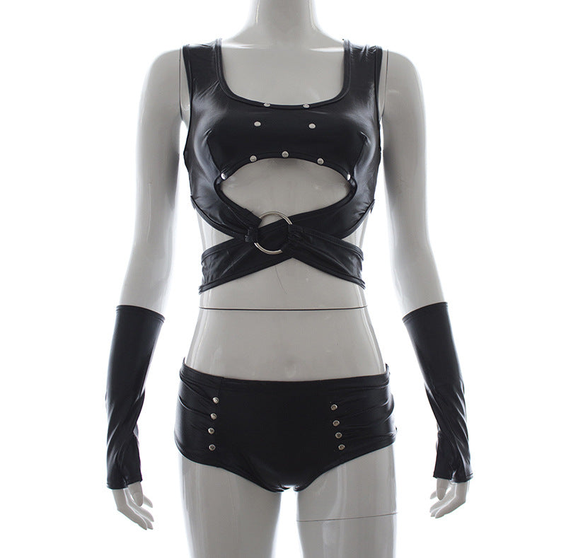 Adjustable Leather Lingerie Kinky
