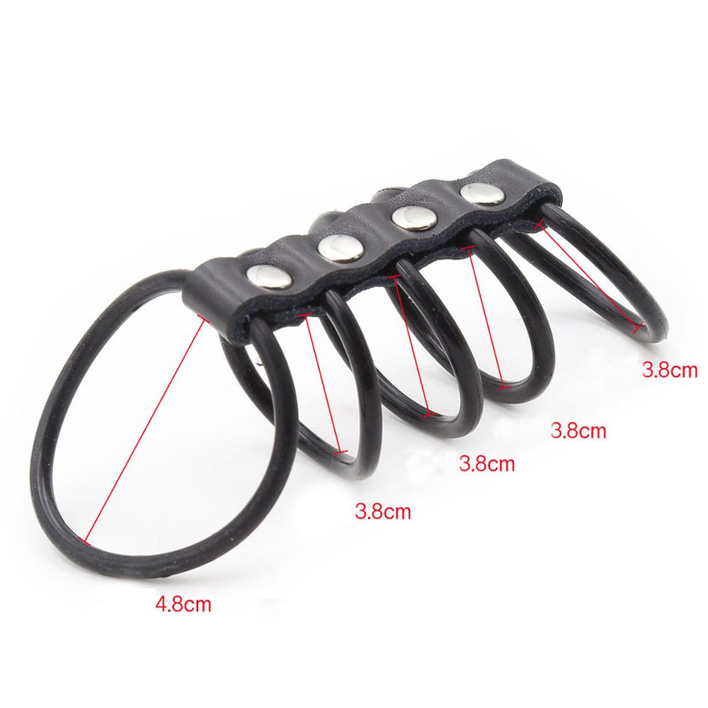 Black Silicone Cock Ring Cage