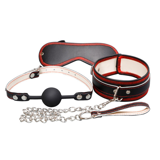 Black and Red Fetish Bondage Kit