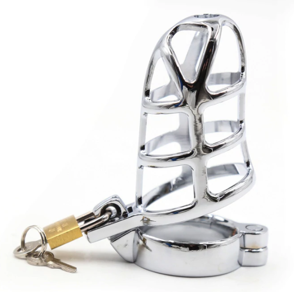 Lightweight Metal Male Penis Chastity Case