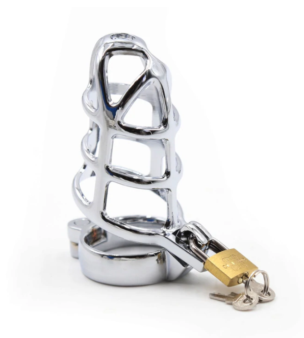 Lightweight Metal Male Penis Chastity Case