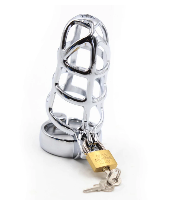 Lightweight Metal Male Penis Chastity Case