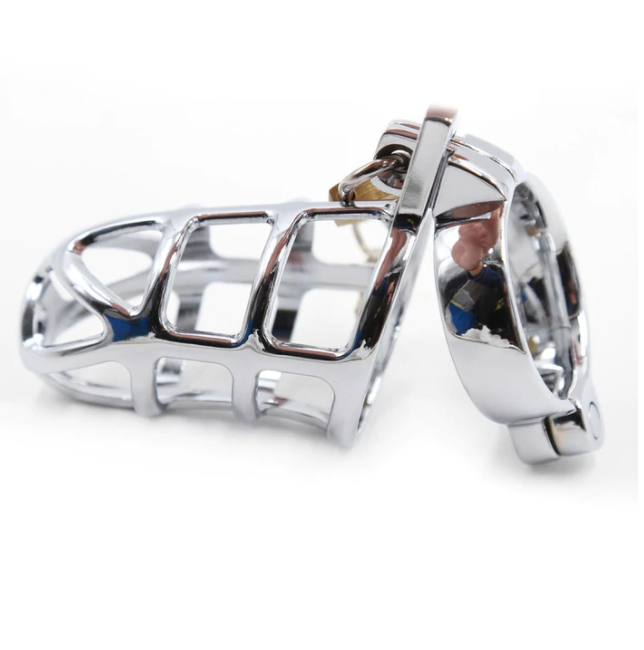 Lightweight Metal Male Penis Chastity Case