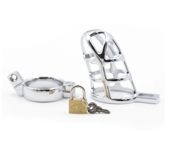 Lightweight Metal Male Penis Chastity Case