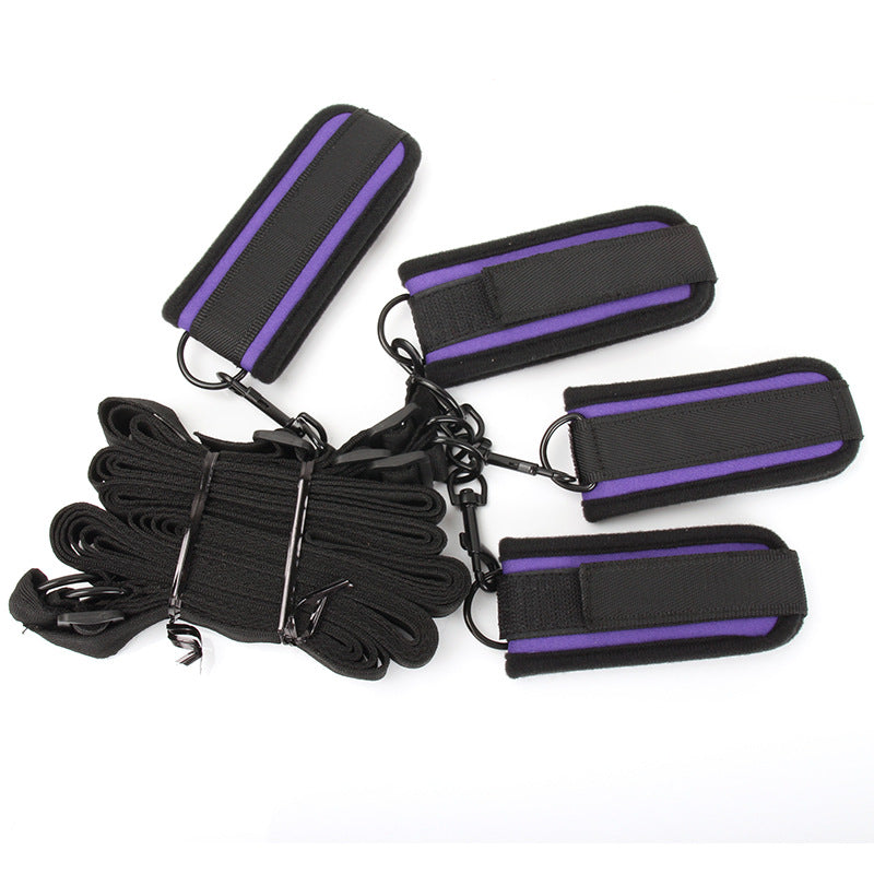 Black and Purple Under Bed Bondage
