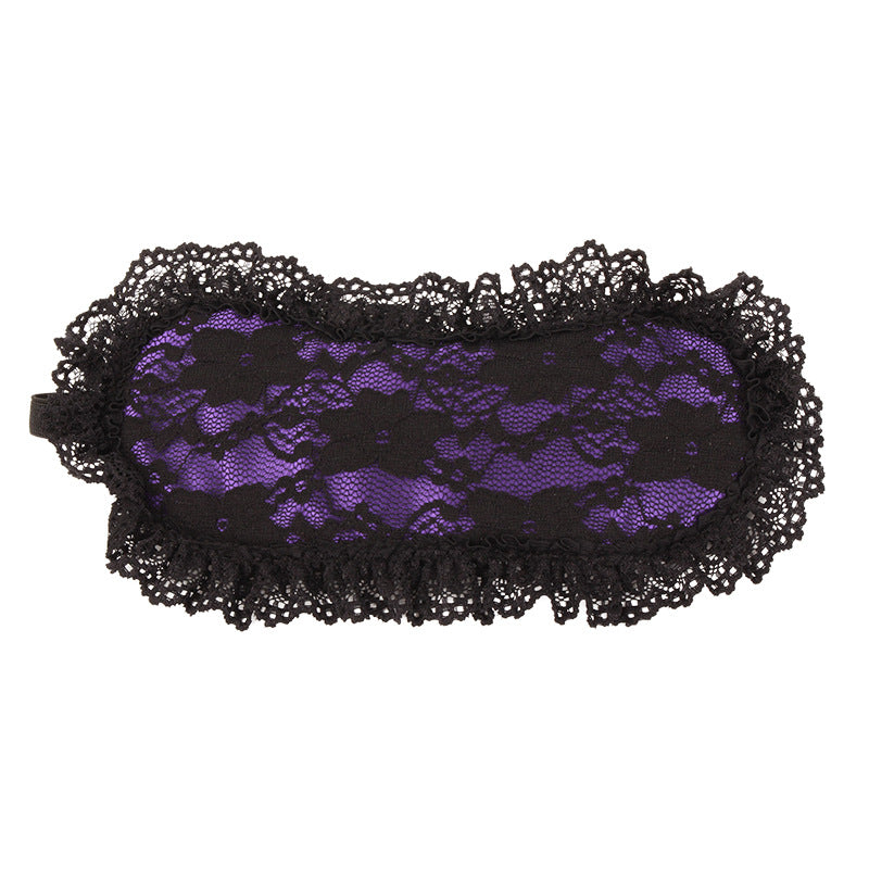 Black and Purple Lace Eye Mask