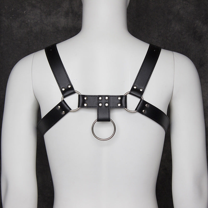 Faux Leather Fetish Chest Harness