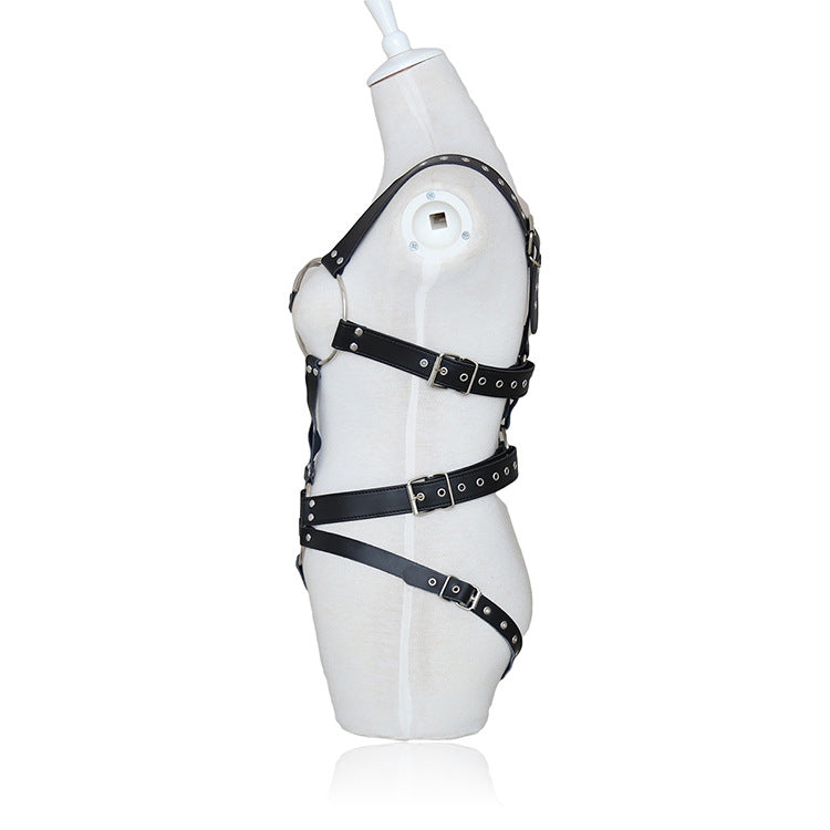 Open Cup Crotchless Body Harness