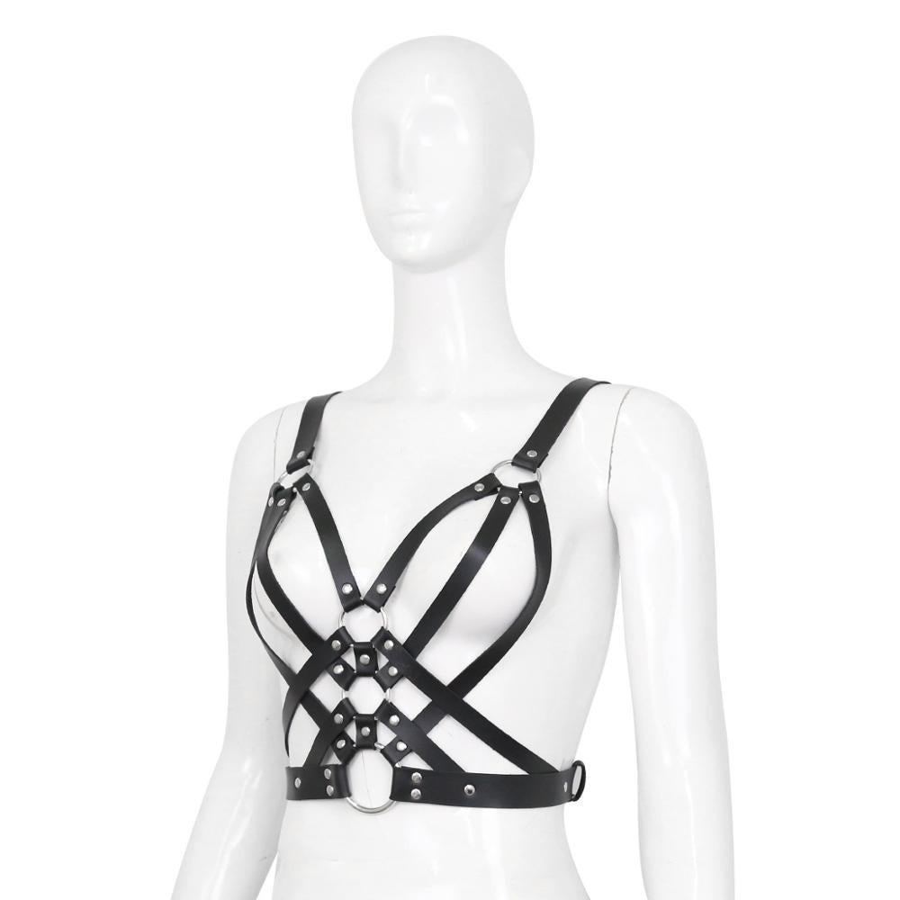 Leather Wrap Around Bralette