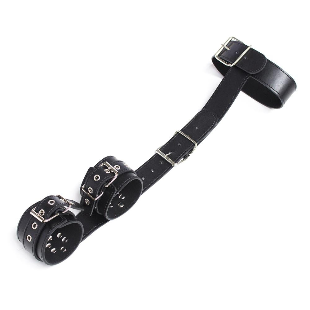 PU Leather Neck to Wrist Bondage Restraint
