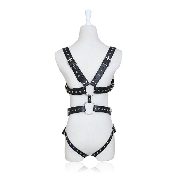 Open Cup Crotchless Body Harness