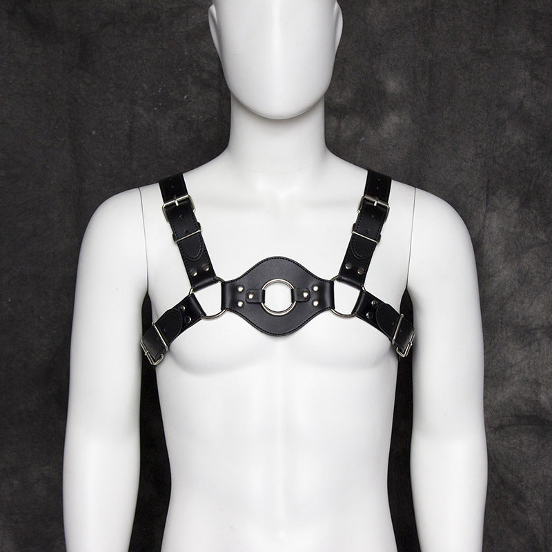 Faux Leather Fetish Chest Harness