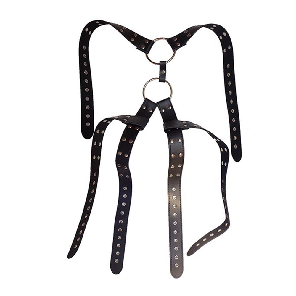 Faux Leather Fetish Male Harness