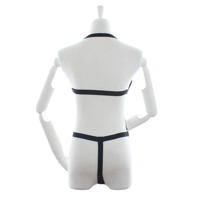 Patent Faux Leather Body Harness