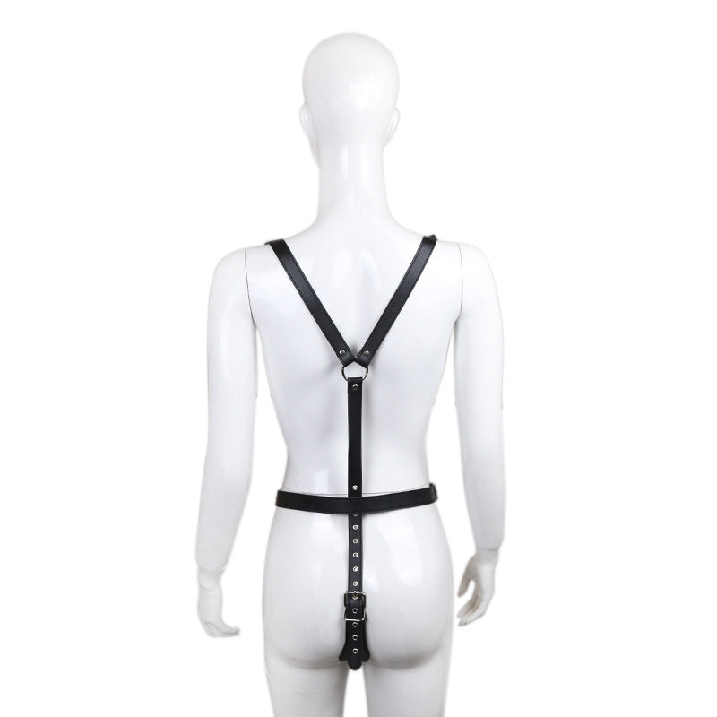 Minx Body Harness with Chastity Panties
