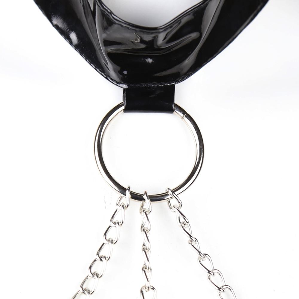 Kinky Faux Leather Chained Harness