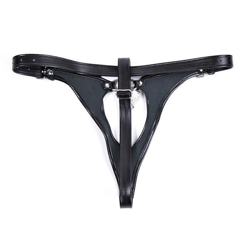 Dominatrix Leather Chain Knickers