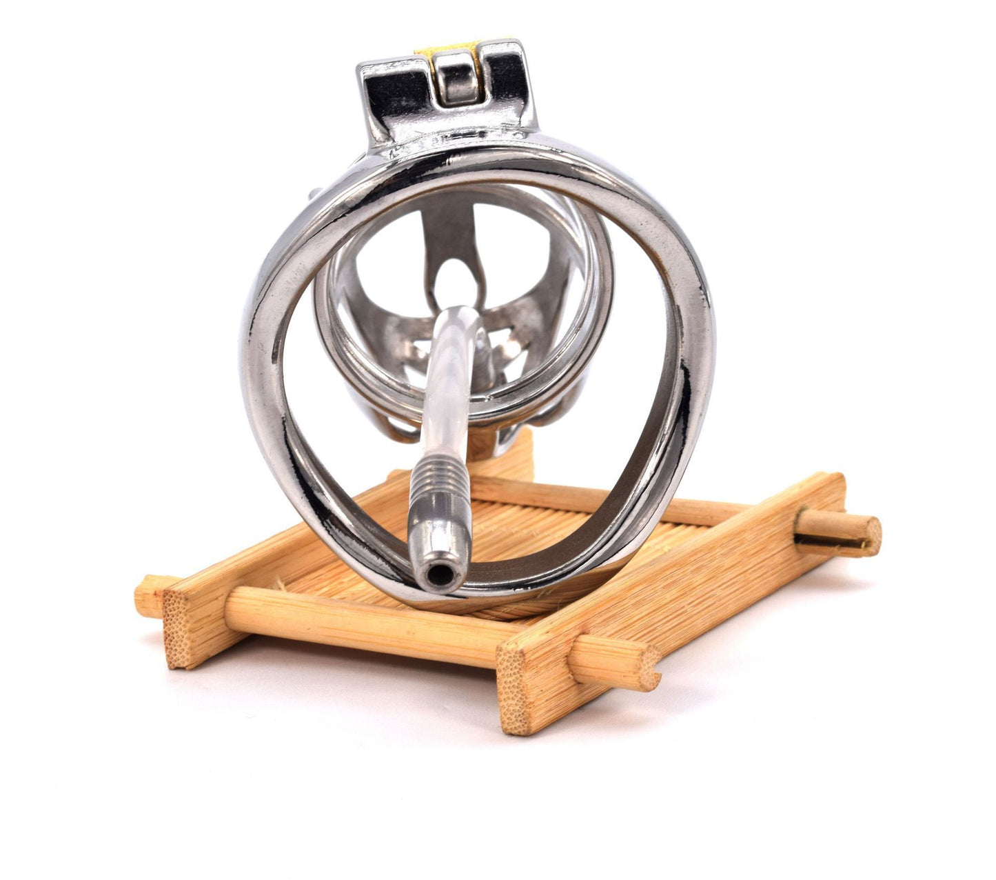 Chastity Cage with Silicone Urethral Sound