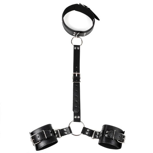 Leather Wrist-to-Neck Restraint