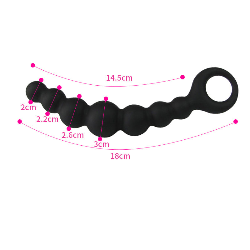 Beaded Anal Beads with Finger Loop (7 Inches)