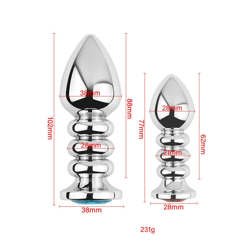 Bejewelled Metal Knobler Butt Plug
