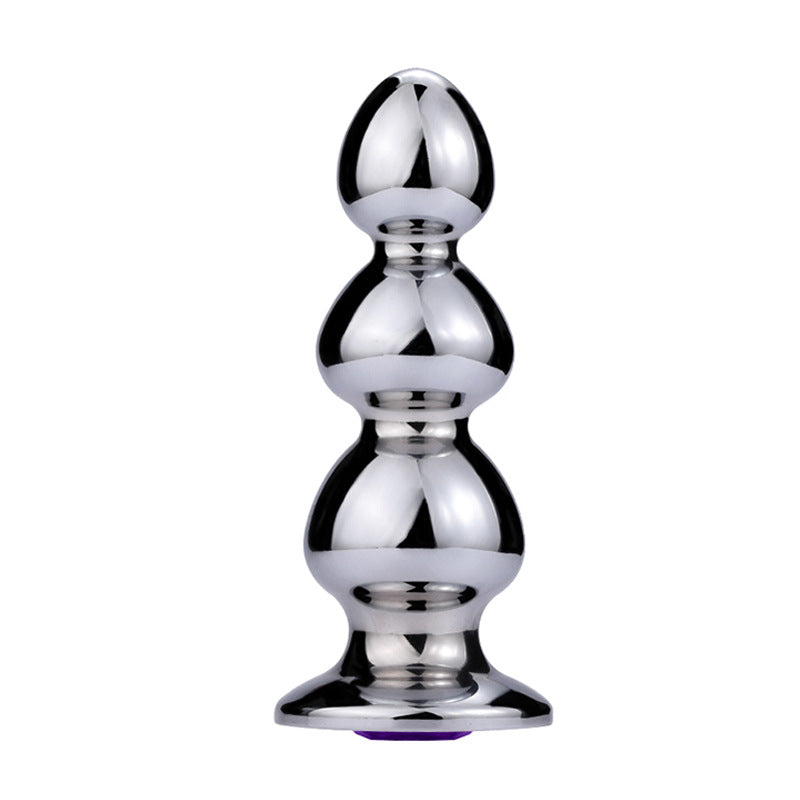Shafted Bead Stainless Steel Butt Plug