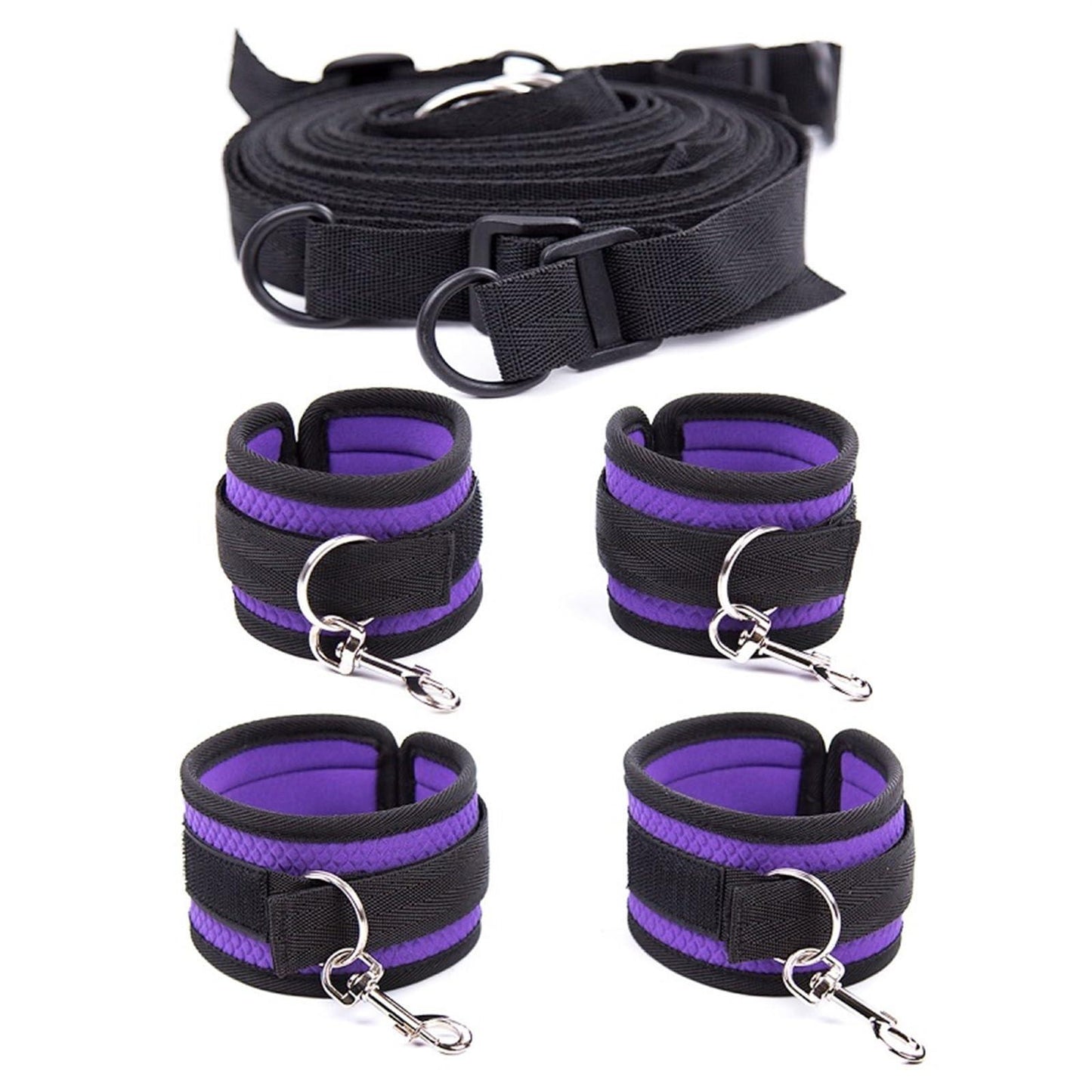 Under Mattress Restraint Kit with Connecting Cuffs