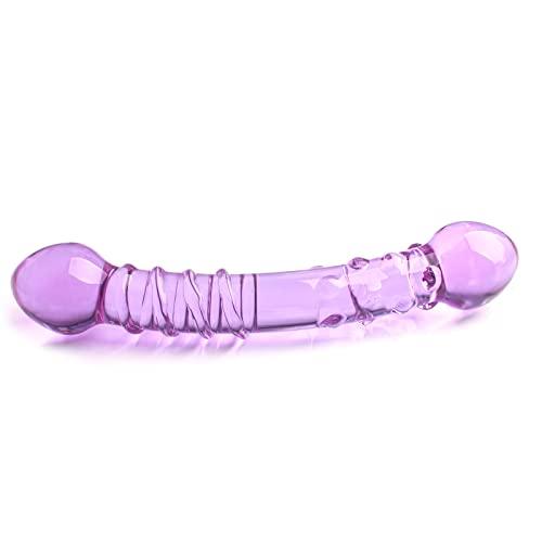 Glacier Glass Aura Dual-Sided Dildo