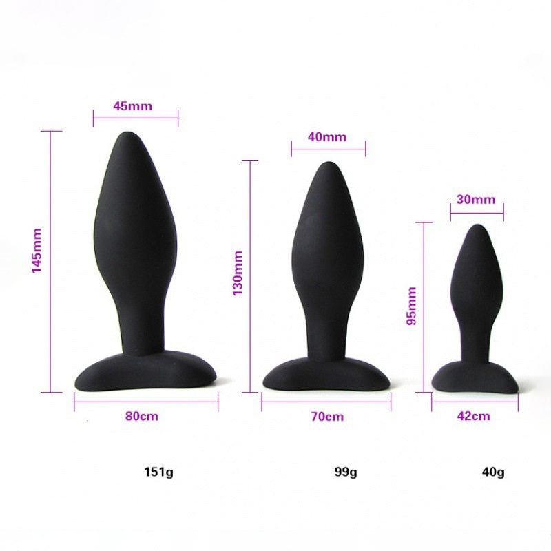 To The Hilt Black Silicone Butt Plug