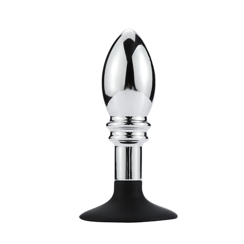 Ripple Rim Stainless Steel Butt Plug