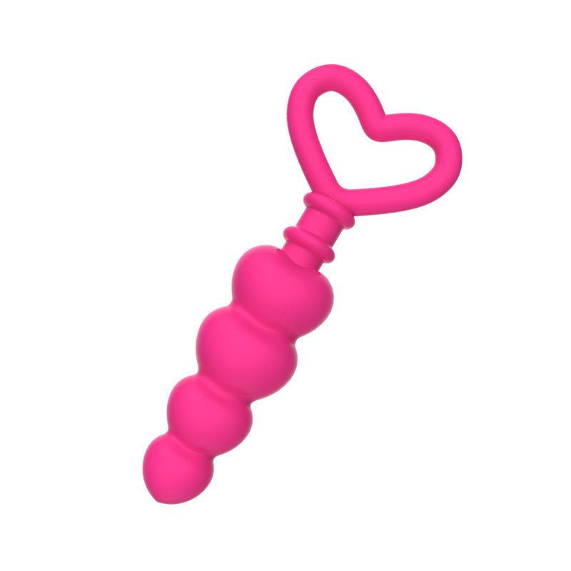 Silicone Heart Anal Beads