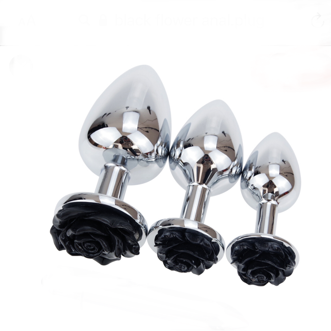 Bloomin' Booty Rose Butt Plug (3 Piece)