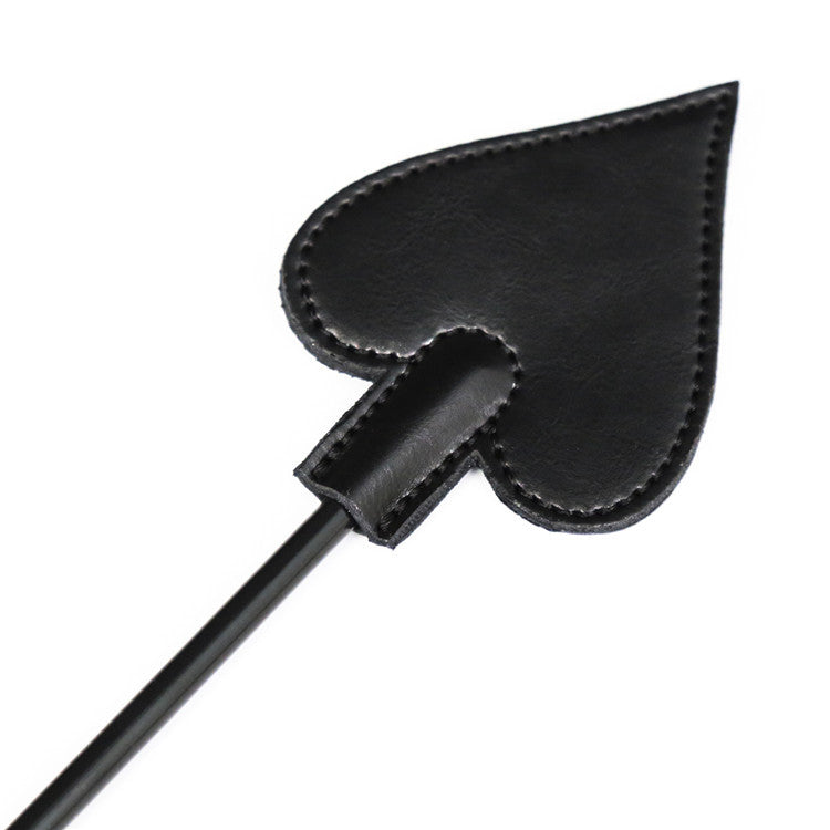 Black Novelty Spanking Crop with Tassels