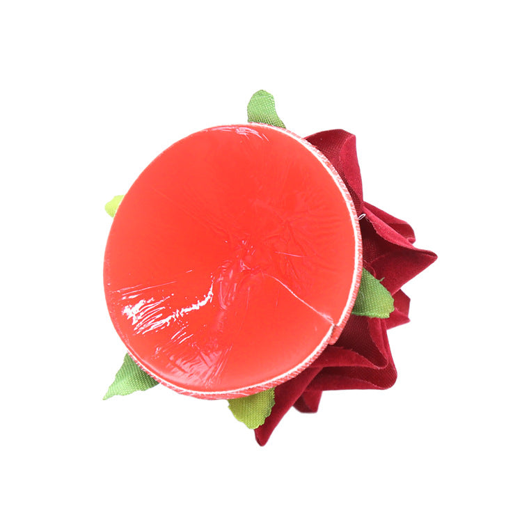 Red Velvet Blooming Rose Nipple Pasties