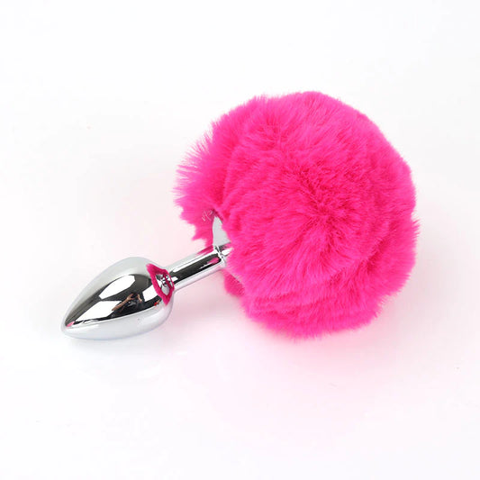 Faux Fur Bunny Tail Butt Plug